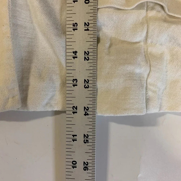 Anthropologie Elevenses Women's Cropped 1 Button Cotton Blazer SIze 12 - Picture 13 of 13